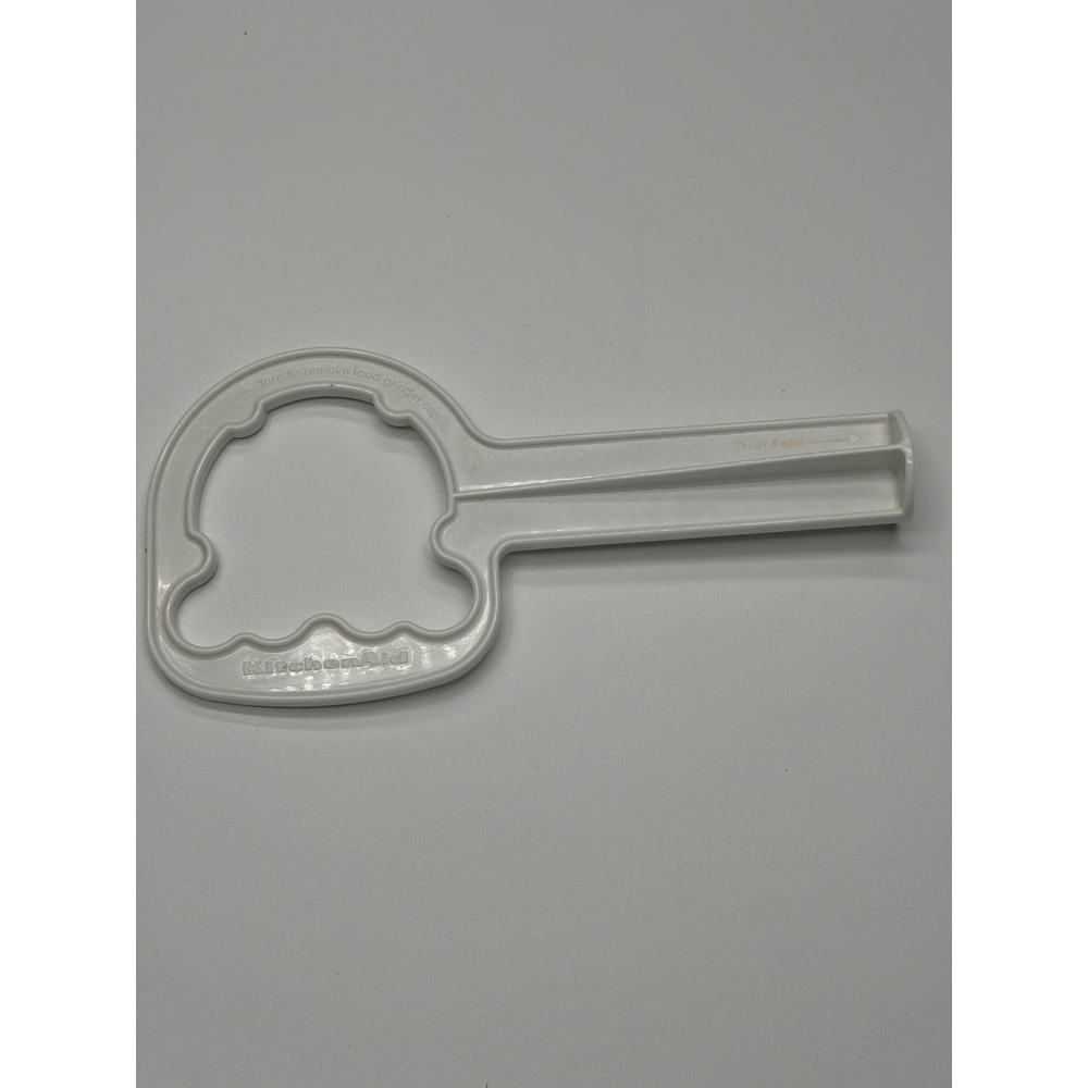 KitchenAid White Plastic Food Grinder Cap Removal Tool‎ Key Attachment FGA-2